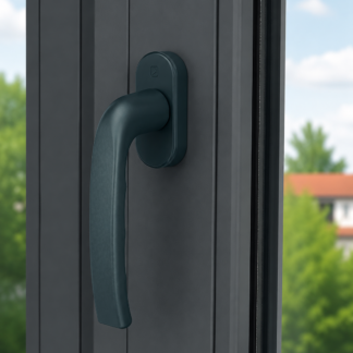 Klamka Okienna Carina - Antracyt<br>– aluminiowa, trwała i elegancka