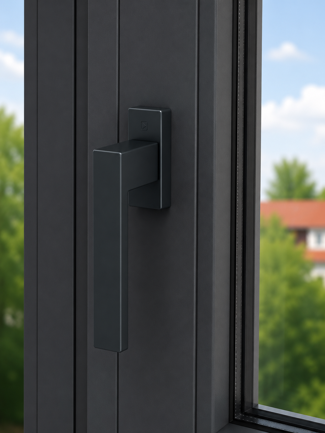 Klamka Okienna Astrum - Antracyt<br>– aluminiowa, trwała i elegancka