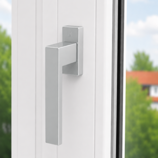 Klamka Okienna Astrum - Srebrna<br>– aluminiowa, trwała i elegancka