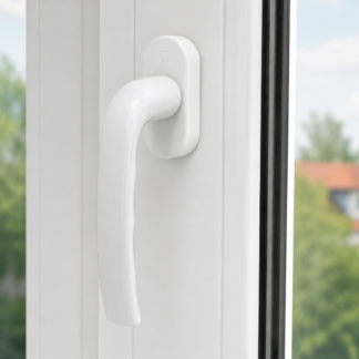 Klamka Okienna Carina - Biała<br>– aluminiowa, trwała i elegancka