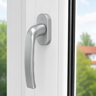 Klamka Okienna Carina - Srebrna<br>– aluminiowa, trwała i elegancka